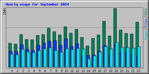 Hourly usage for September 2024