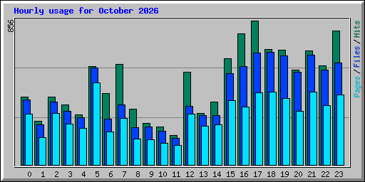 Hourly usage for October 2026